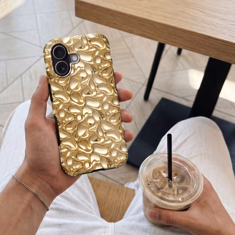 Telefoonhoesje Toughcase - Abstract - Modern - Goud — 4