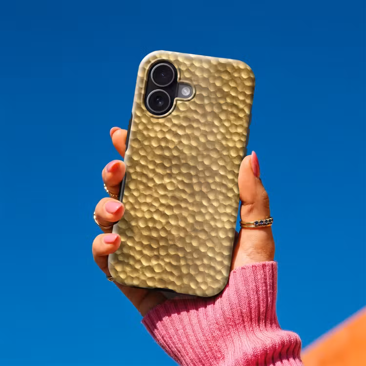 Telefoonhoesje Toughcase - Metaal - Dynamisch - Goud — 2