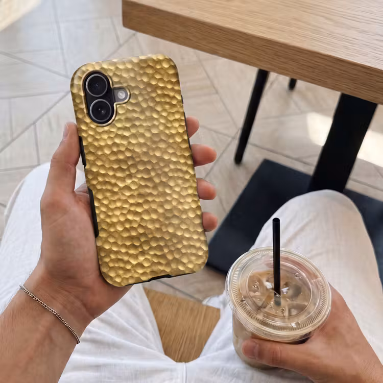 Telefoonhoesje Toughcase - Metaal - Dynamisch - Goud — 4