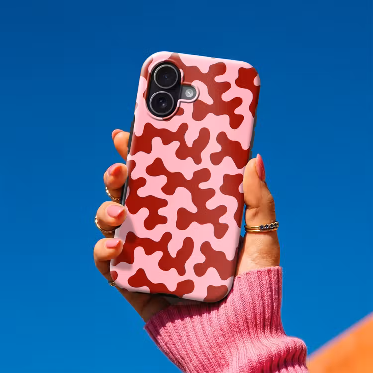 Telefoonhoesje Toughcase - Modern - Abstract - Rood — 2