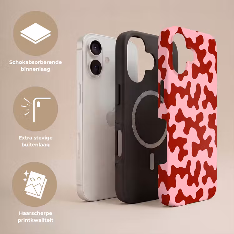 Telefoonhoesje Toughcase - Modern - Abstract - Rood — 3