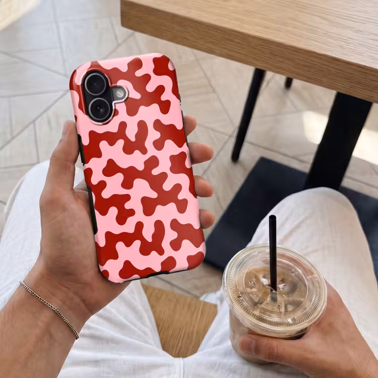 Telefoonhoesje Toughcase - Modern - Abstract - Rood — 4