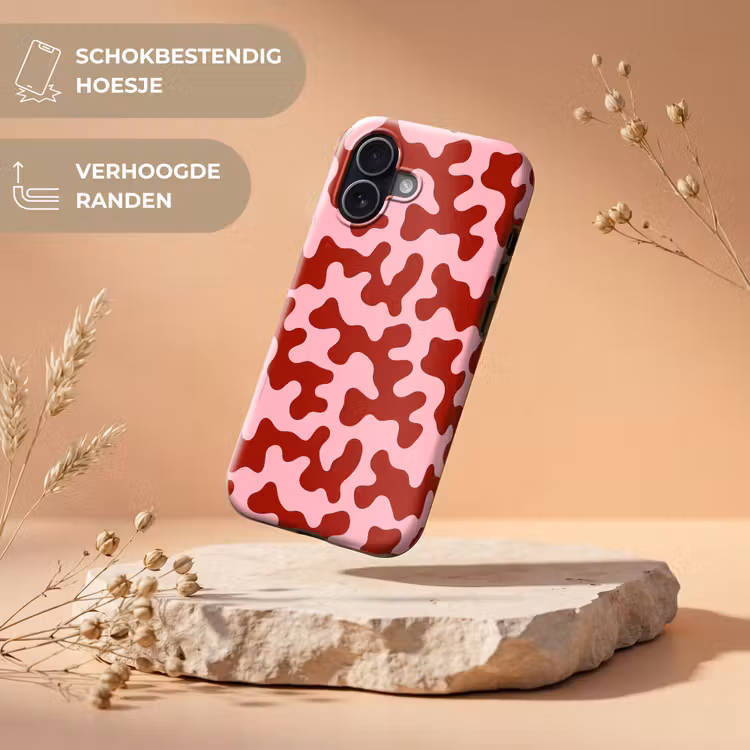 Telefoonhoesje Toughcase - Modern - Abstract - Rood — 5