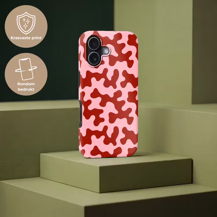 Telefoonhoesje Toughcase - Modern - Abstract - Rood — 7