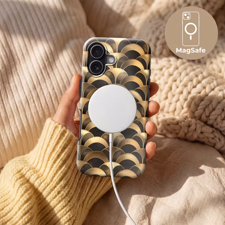Telefoonhoesje Toughcase - Schubben - Structuur - Goud — 8