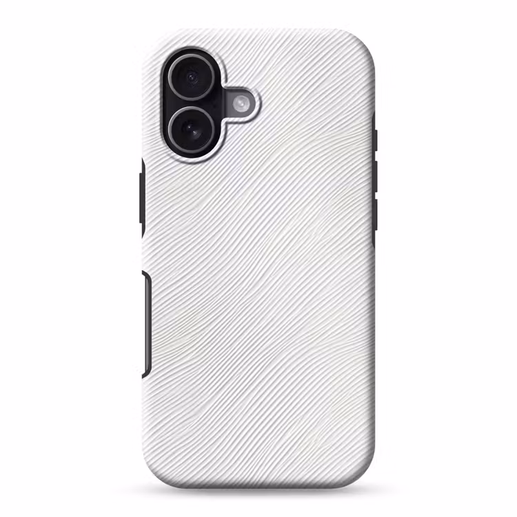 Telefoonhoesje Toughcase - Golven - Ribbels - Wit — 1