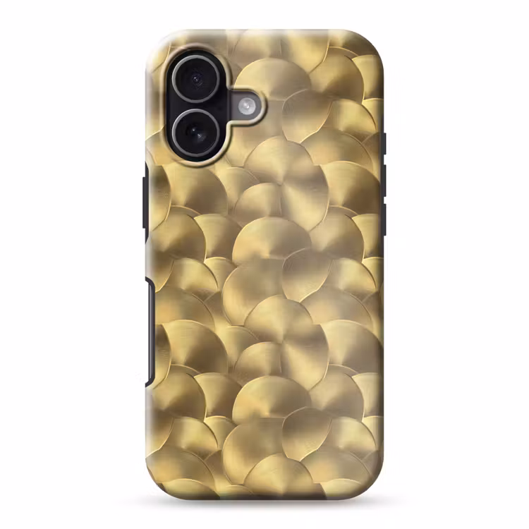 Telefoonhoesje Toughcase - Modern - Cirkel - Goud — 1