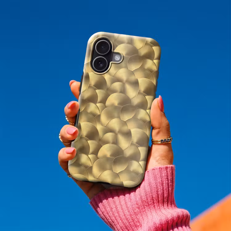 Telefoonhoesje Toughcase - Modern - Cirkel - Goud — 2