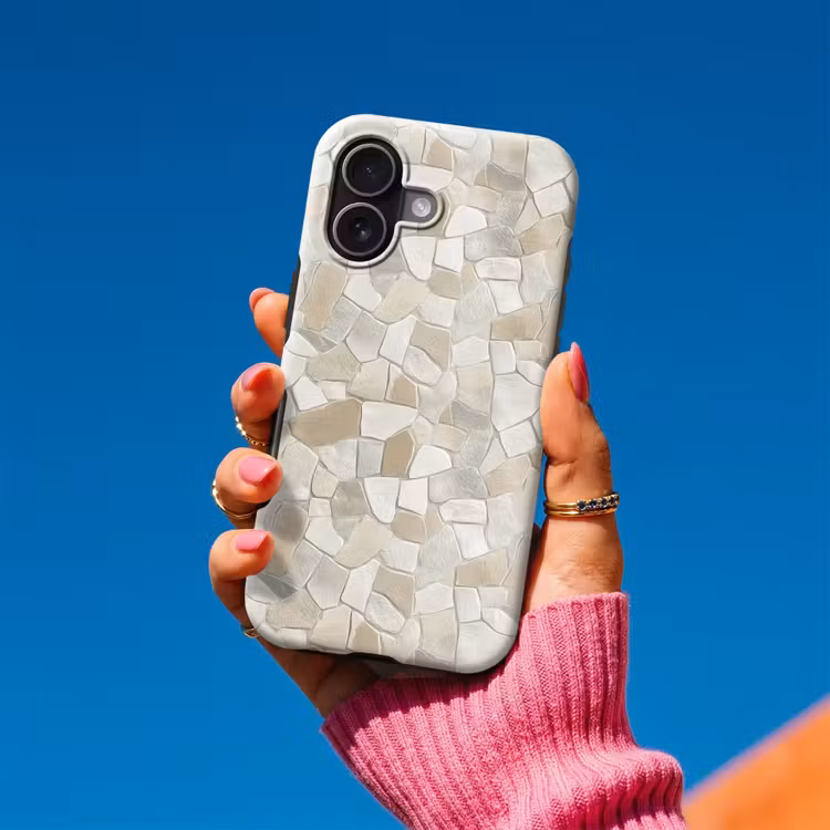 Telefoonhoesje Toughcase - Mozaïek - Stenen - Beige — 2