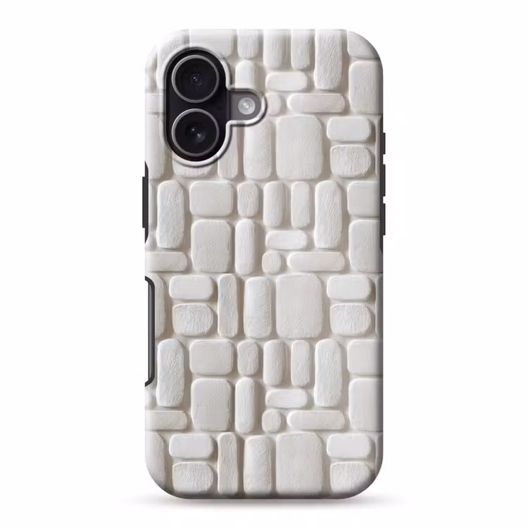 Telefoonhoesje Toughcase - Reliëf - Structuur - Wit — 1