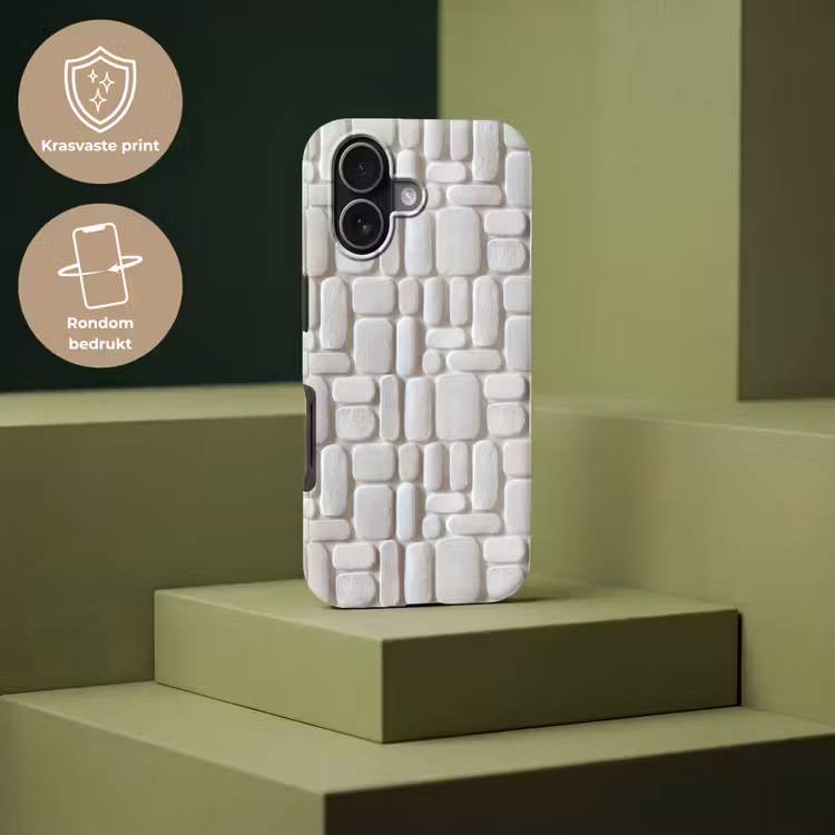 Telefoonhoesje Toughcase - Reliëf - Structuur - Wit — 7