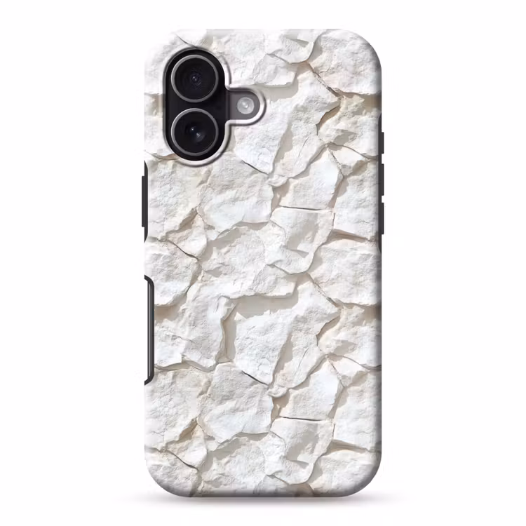 Telefoonhoesje Toughcase - Structuur - Rots - Wit — 1
