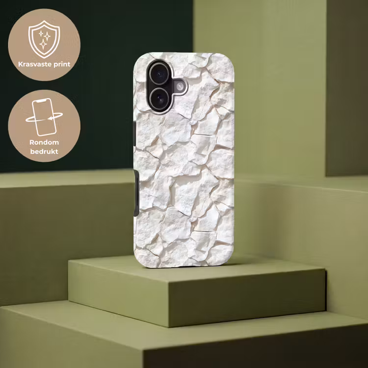 Telefoonhoesje Toughcase - Structuur - Rots - Wit — 7