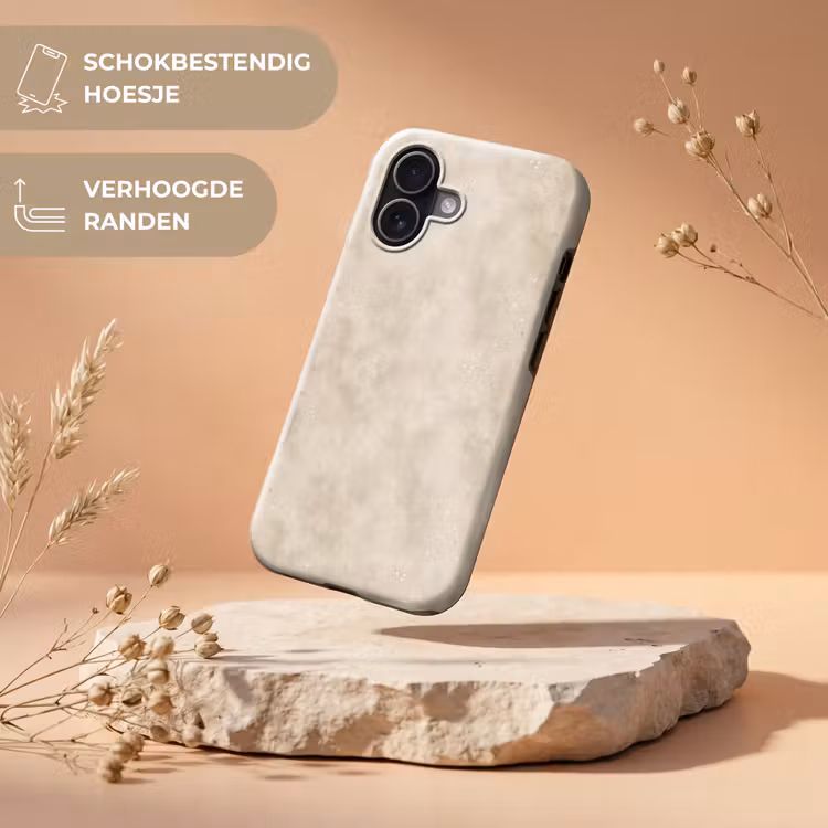 Telefoonhoesje Toughcase - Structuur - Spikkels - Beige — 5