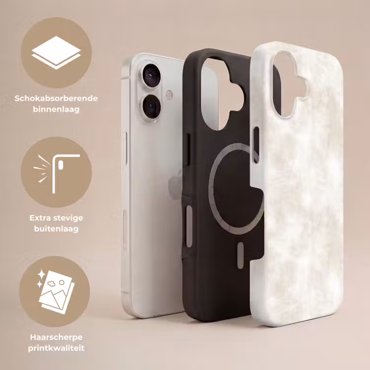 Telefoonhoesje Toughcase - Subtiel - Structuur - Beige — 3