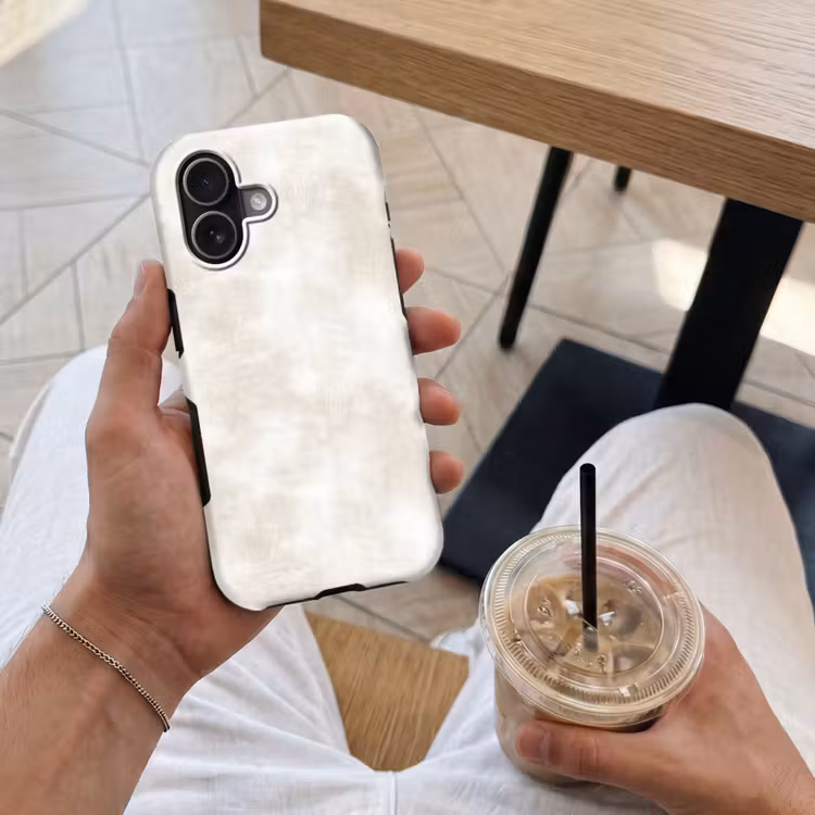 Telefoonhoesje Toughcase - Subtiel - Structuur - Beige — 4