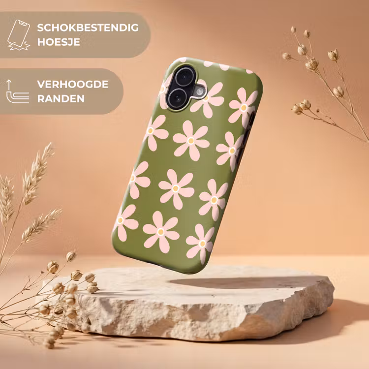 Telefoonhoesje Toughcase - Bloem - Modern - Groen — 5