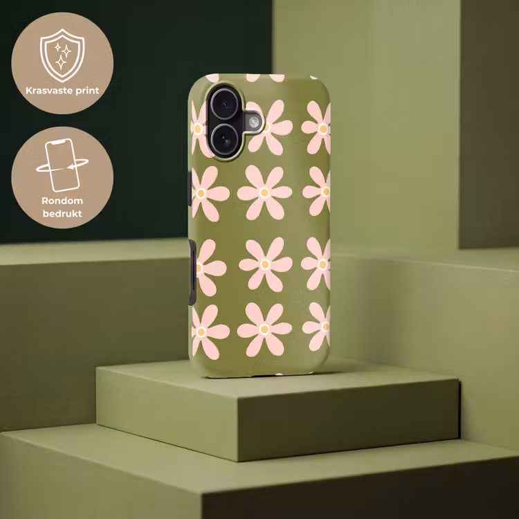 Telefoonhoesje Toughcase - Bloem - Modern - Groen — 7