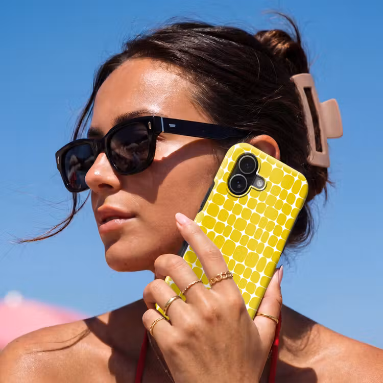 Telefoonhoesje Toughcase - Stippen - Modern - Geel — 6
