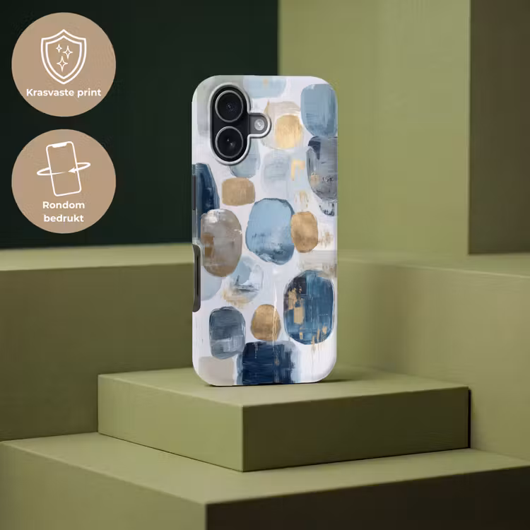 Telefoonhoesje Toughcase - Abstract - Goud - Vormen — 7