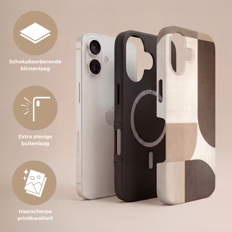 Telefoonhoesje Toughcase - Geometrisch - Geweven structuur - Modern — 3