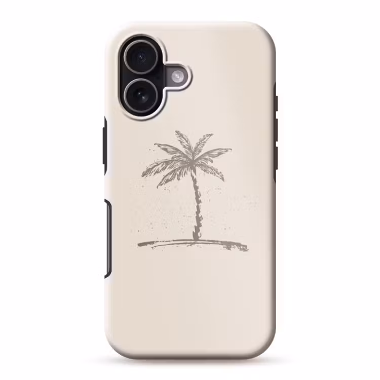 Telefoonhoesje Toughcase - Palmboom - Bruin - Beige - Tropisch — 1