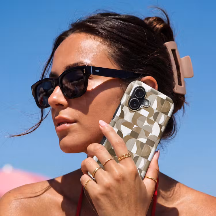 Telefoonhoesje Toughcase - Abstract - Retro - Bruin — 6