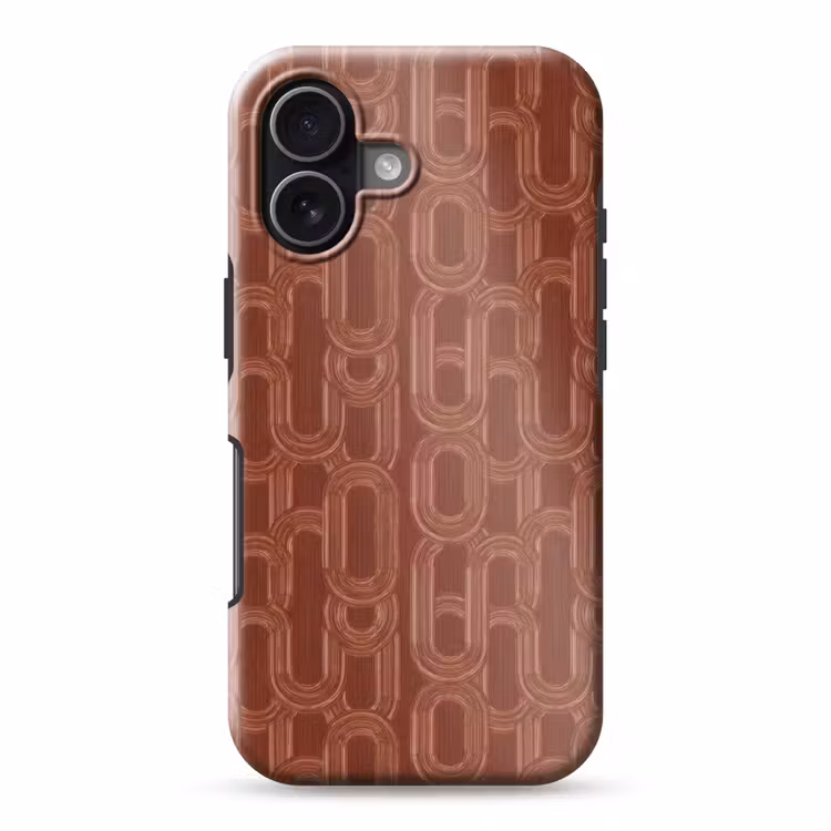 Telefoonhoesje Toughcase - Abstract - Textuur - Bruin — 1