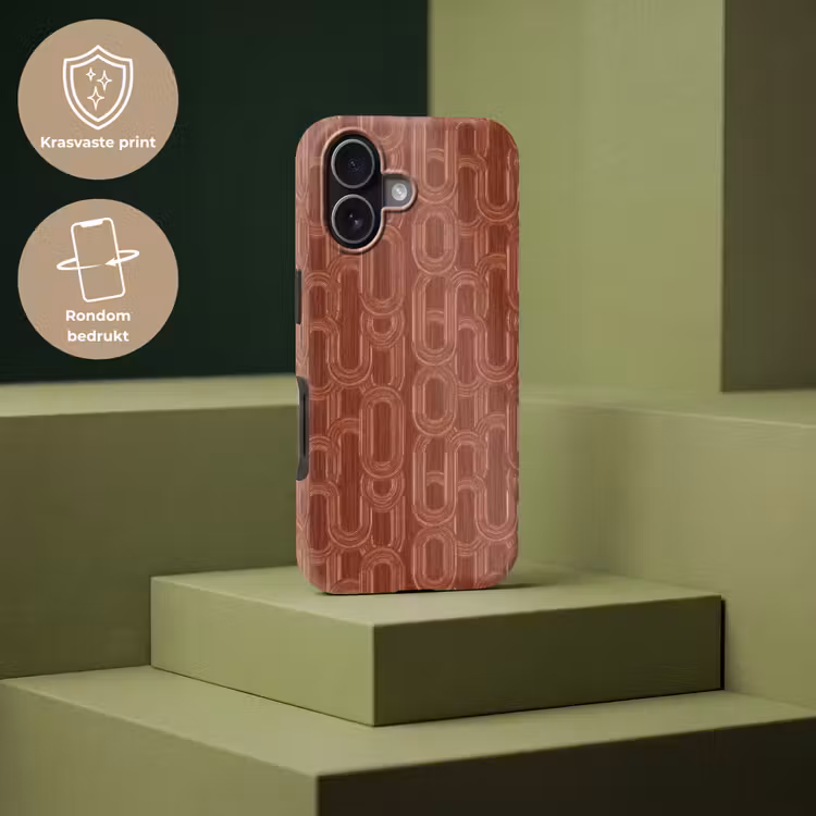 Telefoonhoesje Toughcase - Abstract - Textuur - Bruin — 7