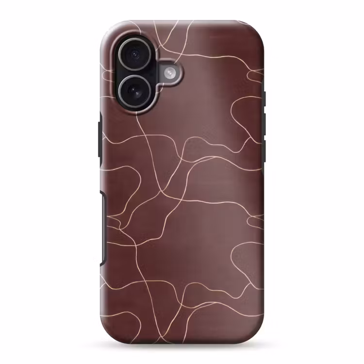 Telefoonhoesje Toughcase - Abstract - Modern - Bruin — 1