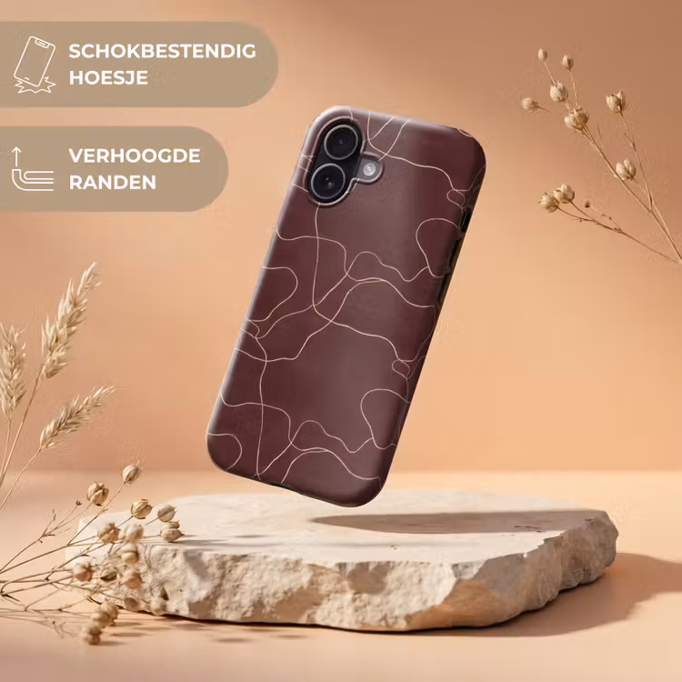 Telefoonhoesje Toughcase - Abstract - Modern - Bruin — 5