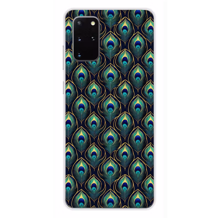 Telefoonhoesje - Pauw - Veren - Groen — 4