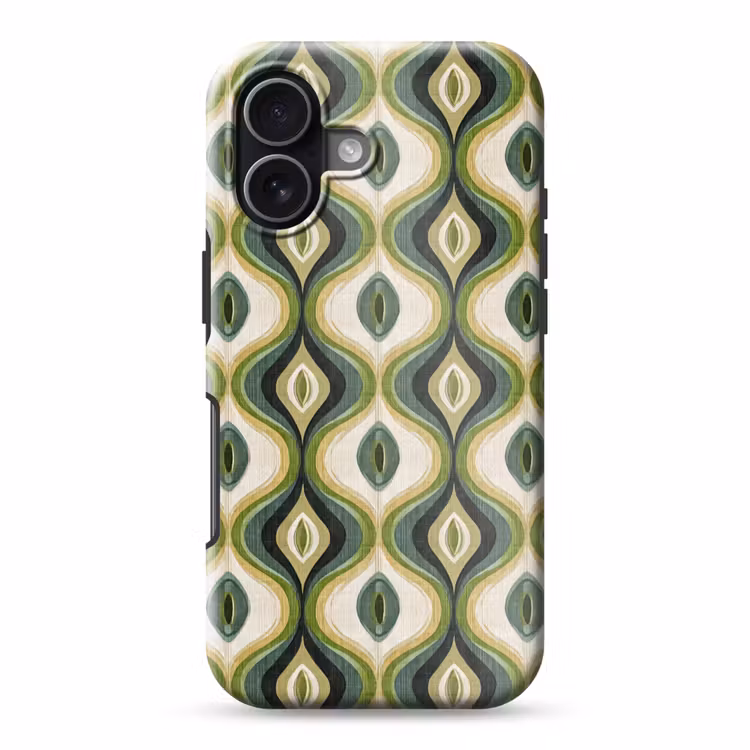 Telefoonhoesje Toughcase - Abstract - Ritmisch - Groen — 1