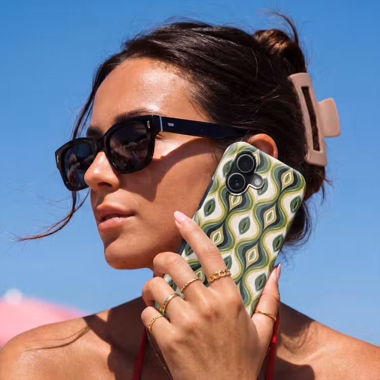 Telefoonhoesje Toughcase - Abstract - Ritmisch - Groen — 6