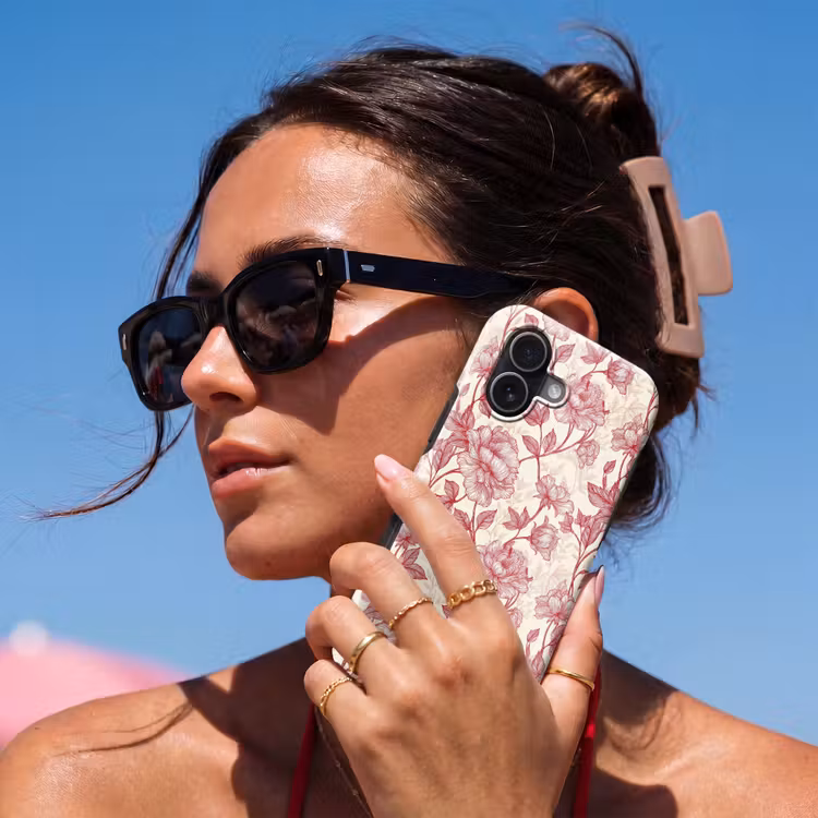 Telefoonhoesje Toughcase - Pioenrozen - Modern - Rood — 6