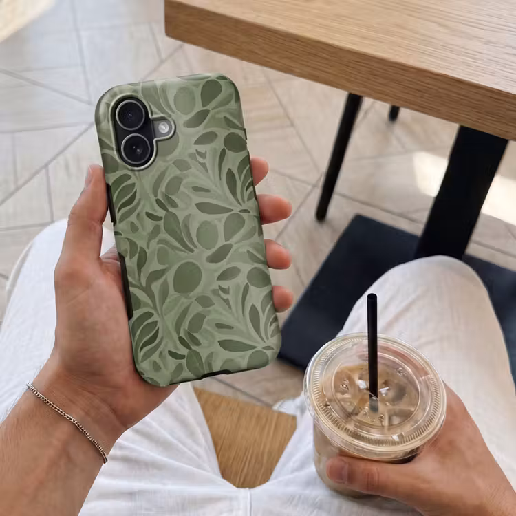 Telefoonhoesje Toughcase - Sereen - Bladeren - Groen — 4
