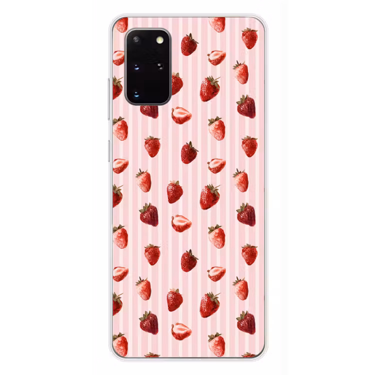 Telefoonhoesje - Strepen - Aardbei - Roze — 4