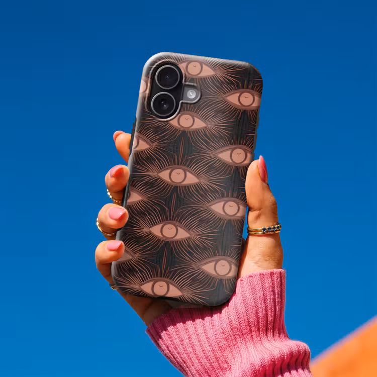 Telefoonhoesje Toughcase - Boheems - Oog - Bruin — 2