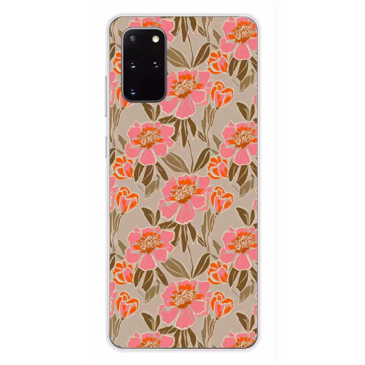 Telefoonhoesje - Pioenrozen - Patroon - Roze — 4