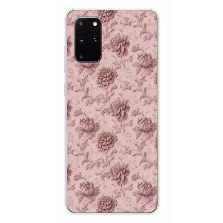 Telefoonhoesje - Reliëf - Pioenrozen - Roze — 4