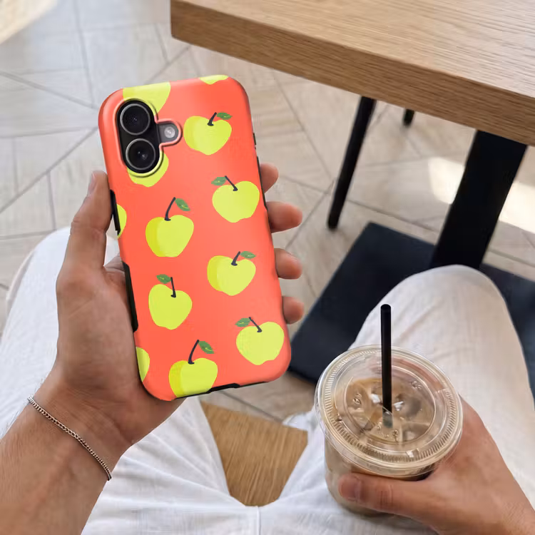Telefoonhoesje Toughcase - Appels - Modern - Groen — 4