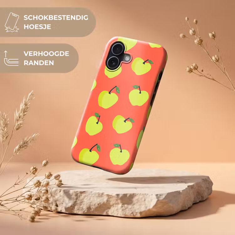 Telefoonhoesje Toughcase - Appels - Modern - Groen — 5