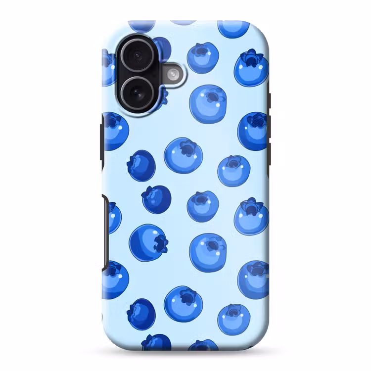Telefoonhoesje Toughcase - Bessen - Modern - Blauw — 1