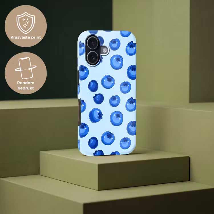 Telefoonhoesje Toughcase - Bessen - Modern - Blauw — 7