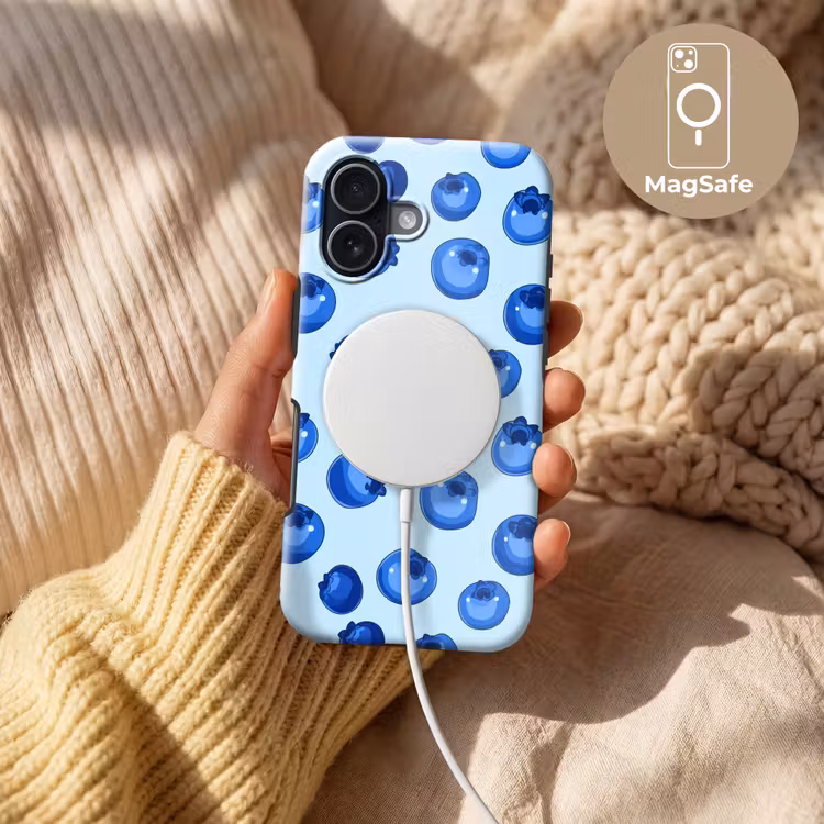 Telefoonhoesje Toughcase - Bessen - Modern - Blauw — 8