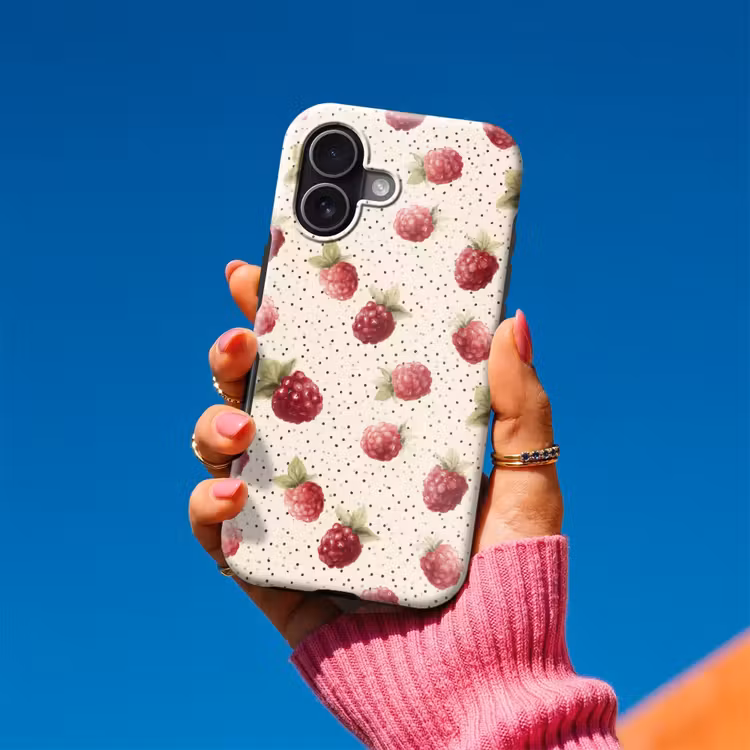 Telefoonhoesje Toughcase - Framboos - Stippen - Rood — 2
