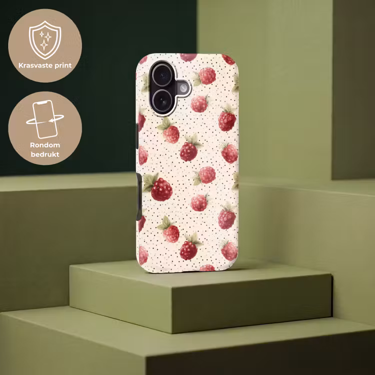 Telefoonhoesje Toughcase - Framboos - Stippen - Rood — 7
