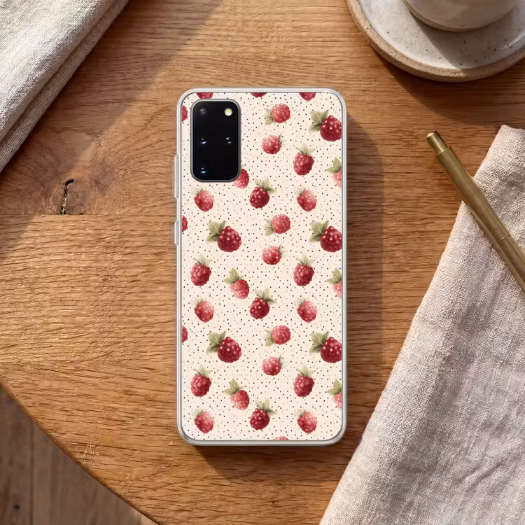 Telefoonhoesje - Framboos - Stippen - Rood — 2