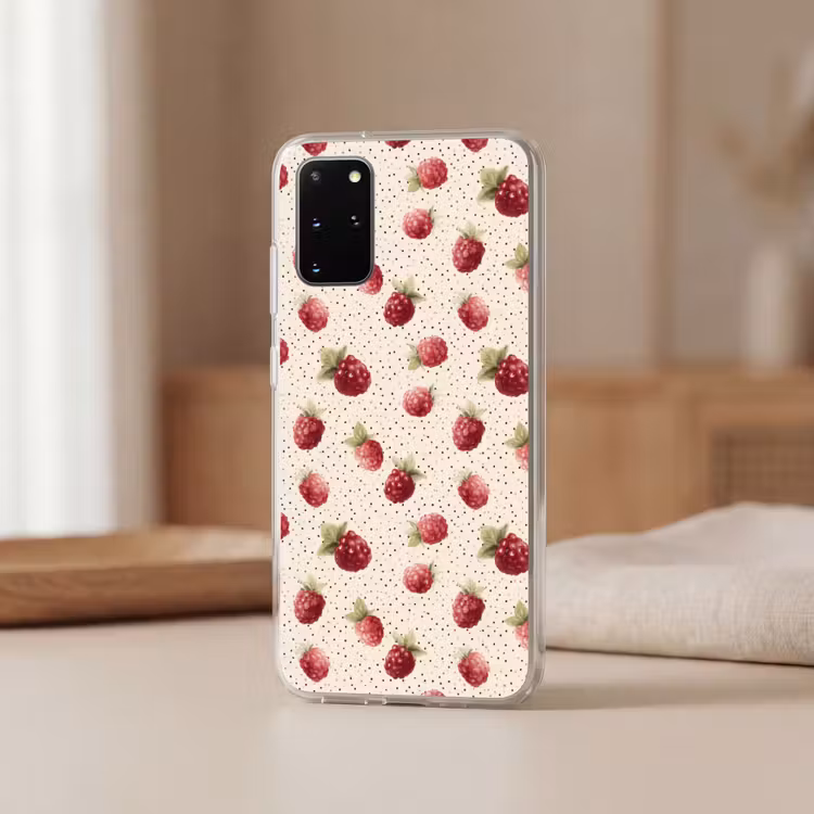 Telefoonhoesje - Framboos - Stippen - Rood — 3