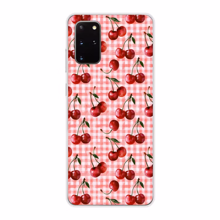 Telefoonhoesje - Kersen - Blokken - Rood — 1